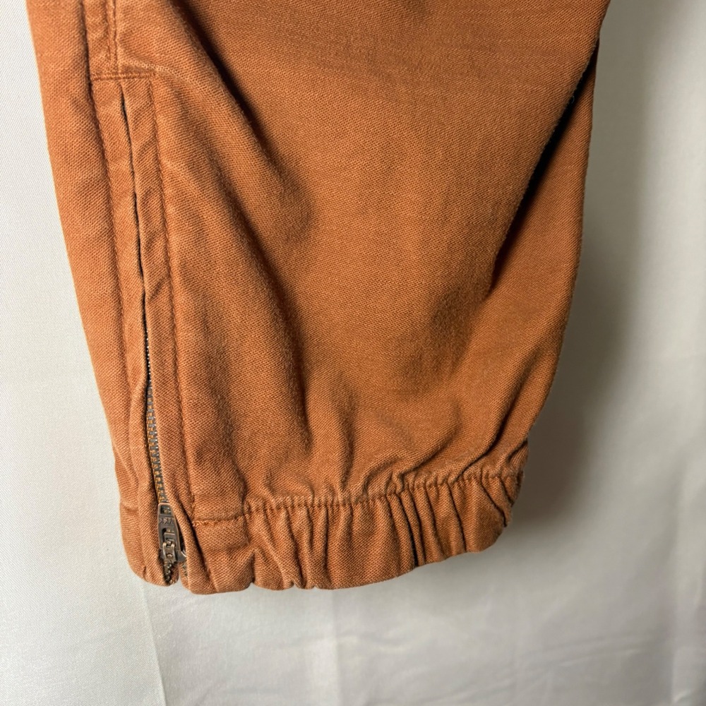 REI Co-op Women Rust Brown Canvas‎ Jogger Pants High Rise Utility Hiking Stretch - Picture 8 of 12